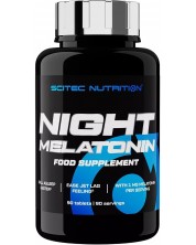 Night Melatonin, 1 mg, 90 таблетки, Scitec Nutrition -1